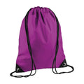 Purple - Front - Bagbase Premium Drawstring Bag