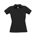 Real Turquoise - Front - B&C Womens-Ladies Safran Pure Polo Shirt