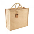 Front - Westford Mill Jumbo Jute Shopper Bag