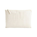 Front - Westford Mill Striped Organic Cotton Toiletry Bag