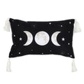 Front - Something Different Rectangular Triple Moon Design Cushion