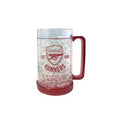 Clear-Red - Front - Arsenal FC Official Football Crest Design Freezer Mug