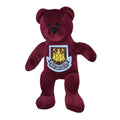 Burgundy - Front - West Ham FC Official Mini Plush Football Club Teddy Bear