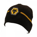 Front - Wolverhampton Wanderers FC Crest Knitted Beanie