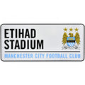 Front - Manchester City FC Official Football Crest Street Sign
