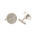 Front - Celtic FC Silver Plated Crest Cufflinks