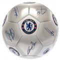 Silver - Side - Chelsea FC Printed Players Signatures Signed Football