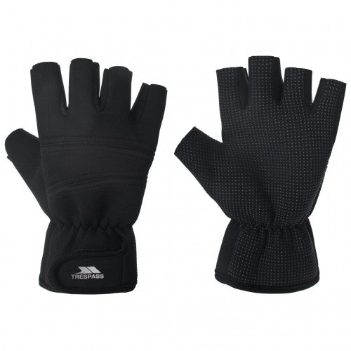 Front - Trespass Adults Unisex Carradale Fingerless Gloves