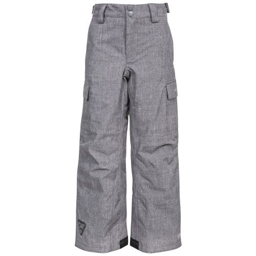 Front - Trespass Childrens/Kids Joust Weatherproof Padded Touch Fastening Trousers