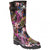 Front - Trespass Womens/Ladies Elena Floral Wellington Boots