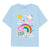 Front - Peppa Pig Girls Rainbows & Friends Long-Sleeved T-Shirt