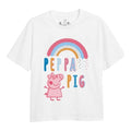 Front - Peppa Pig Girls Doodle Outline T-Shirt