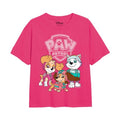 Front - Paw Patrol Girls Skye, Justice & Everest Logo T-Shirt