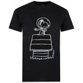 Front - Peanuts Mens Snoopy Kennel T-Shirt