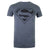 Front - Superman Mens Monochrome Cotton T-Shirt