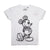 Front - Disney Girls Mickey Mouse Sketch T-Shirt