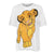 Front - The Lion King Womens/Ladies Happy Simba Slouch T-Shirt