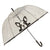 Front - X-brella Womens/Ladies Clear Dog Umbrella