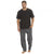 Front - Embargo Mens Plaid Short Sleeve Pyjama Set