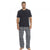 Front - Embargo Mens Jersey Plaid Short Sleeve Pyjama Set