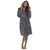 Front - Wolf & Harte Womens/Ladies Hooded Fleece Dressing Gown