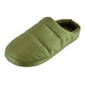 Front - Mens Puffer Slippers