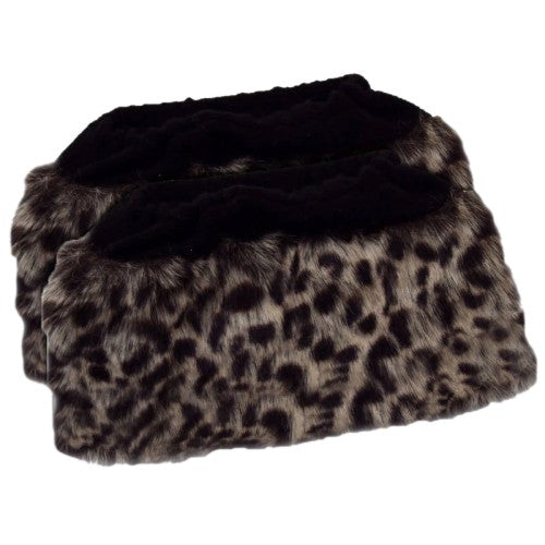 Front - Womens/Ladies Faux Fur Boot Toppers (1 Pair)