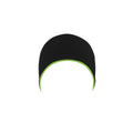 Black-Safety Green - Lifestyle - Atlantis Extreme Reversible Jersey Slouch Beanie