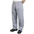 Black-White - Front - BonChef Check Baggy Mens Chef Trousers