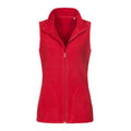 Scarlet Red - Front - Stedman Womens-Ladies Active Fleece Gilet