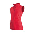 Scarlet Red - Side - Stedman Womens-Ladies Active Fleece Gilet