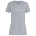 Silver Grey - Front - Stedman Womens-Ladies Active Sports Tee