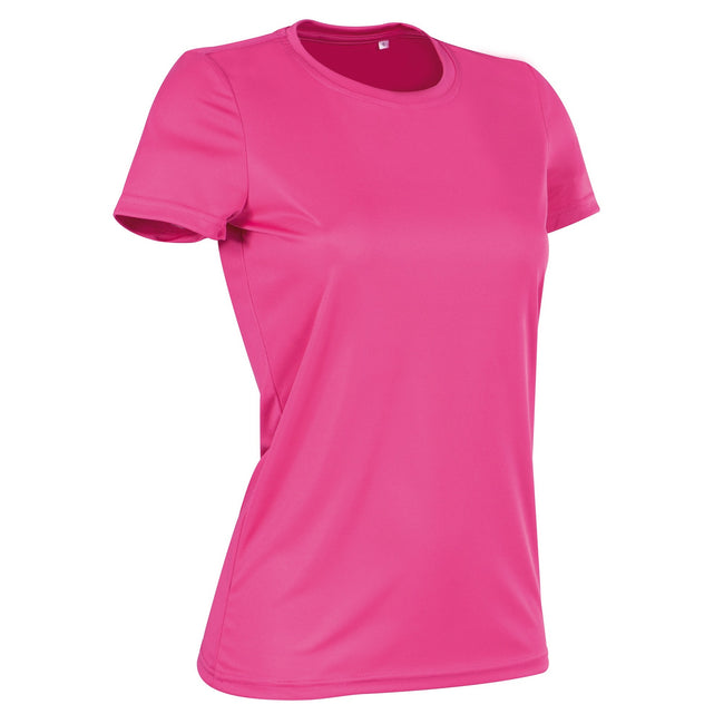 Sweet Pink - Front - Stedman Womens-Ladies Active Sports Tee
