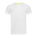 White - Front - Stedman Mens Set In Mesh T-Shirt