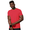 Crimson Red - Back - Stedman Mens Set In Mesh T-Shirt
