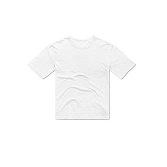 White - Front - Stedman Mens Organic Slub T-Shirt