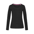 Black Opal - Front - Stedman Womens-Ladies Claire Long Sleeved Tee