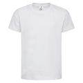 White - Front - Stedman Childrens-Kids Classic Organic T-Shirt