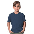 Navy - Back - Stedman Childrens-Kids Classic Organic T-Shirt