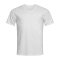 White - Front - Stedman Mens Stars T-Shirt