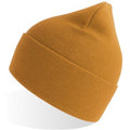 Mustard Yellow - Side - Atlantis Unisex Adult Pure Recycled Beanie