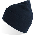 Navy - Side - Atlantis Unisex Adult Pure Recycled Beanie