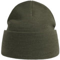 Olive - Front - Atlantis Unisex Adult Pure Recycled Beanie