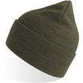 Olive - Side - Atlantis Unisex Adult Pure Recycled Beanie