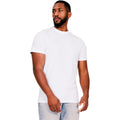White - Front - Casual Classics Mens Muscle Ringspun Cotton T-Shirt