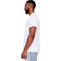 White - Side - Casual Classics Mens Muscle Ringspun Cotton T-Shirt