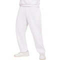 White - Front - Casual Classics Mens Blended Core Ringspun Cotton Oversized Jogging Bottoms