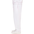 White - Side - Casual Classics Mens Blended Core Ringspun Cotton Oversized Jogging Bottoms