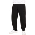 Black - Front - Casual Classics Mens Blended Core Ringspun Cotton Oversized Jogging Bottoms