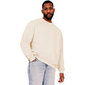 Ecru - Front - Casual Classics Mens Ringspun Cotton Oversized Sweatshirt